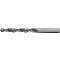 Gros plan d'une mèche métallique avec des rainures en spirale, grises et brillantes. Les rainures en spirale sont clairement visibles.