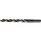 Gros plan d'un foret métallique en spirale.