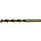RUKO Spiralbohrer INOX, √ò 3,7 mm HSS-Co5, DIN 338, Goldbeschichtung, L 70 mm, Spitzenwinkel 130¬∞, 10 Stück
