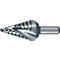 RUKO Stufenbohrer HSS, Ø 4-20 mm, Spiralnut, L 58 mm, Kreuzanschliff, Spitzenwinkel 118°, für Schaltschrankbau