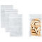 S&Z Druckverschlussbeutel, Polypropylen, 80 × 120 mm, 50 µm, 50% Regeneratanteil, ohne Druck, transparent, 1000 Stk.
