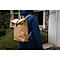 Sac à dos Exacompta Eterneco, aspect cuir, pour ordinateurs portables jusqu'à 14', documents jusqu'à DIN A4, L 320 x P 130 x H 430 mm, papier, marron