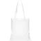 Sac fourre-tout blanc avec poignées, sur fond blanc.