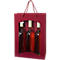 Sac pour bouteille de vin Vague ouverte, pour 3 bouteilles, bordeaux, 10 p.