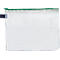 Sachets de collecte à fermeture éclair, pour format DIN B4, L 415 x H 320 mm, vert, 10 pièces