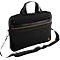 Sacoche pour ordinateur portable Exacompta Exactive®, convient pour 1 ordinateur portable jusqu'à 15,6'', compartiment zippé, boucle dorsale, 305 x 420 x 50 mm, tissu polyester, noir