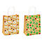 Sacs cadeaux TSI en trèfle, papier kraft, L 180 x P 100 x H 230 mm, 12 pièces, motif unique