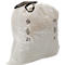 Sac poubelle blanc avec fermeture et poignées noires, symbole de recyclage et numéro 31.