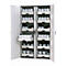 Säuren- und Laugenschrank asecos SL-CLASSIC, Flügeltüren, Front Lichtgrau, B 1197 x T 603 x H 1965 mm