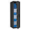 Safe Lyra 12, klasse 0 volgens EN 1143-1, 125 l, deur rechts draaiend, dubbelbaardsluiting, 3 etages, B 400 x D 420 x H 1400 mm, grafietgrijs RAL 7024
