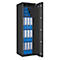 Safe Lyra 12, klasse 0 volgens EN 1143-1, 125 l, deur rechts draaiend, dubbelbaardsluiting, 3 etages, B 400 x D 420 x H 1400 mm, grafietgrijs RAL 7024
