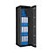 Safe Lyra 12, klasse I volgens EN 1143-1, 125 l, deur rechts draaiend, dubbelbaardsluiting, 3 etages, B 400 x D 420 x H 1400 mm, grafietgrijs RAL 7024