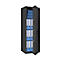 Safe Lyra 14, klasse 0 volgens EN 1143-1, 165 l, deur rechts draaiend, dubbelbaardsluiting, 3 etages, B 500 x D 420 x H 1400 mm, grafietgrijs RAL 7024