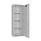 Safe Lyra 14, klasse 0 volgens EN 1143-1, 165 l, deur rechts draaiend, dubbelbaardsluiting, 3 etages, B 500 x D 420 x H 1400 mm, lichtgrijs RAL 7035