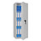 Safe Lyra 14, klasse 0 volgens EN 1143-1, 165 l, deur rechts draaiend, dubbelbaardsluiting, 3 etages, B 500 x D 420 x H 1400 mm, lichtgrijs RAL 7035