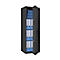 Safe Lyra 14, klasse I volgens EN 1143-1, 165 l, deur rechts draaiend, dubbelbaardsluiting, 3 etages, B 500 x D 420 x H 1400 mm, grafietgrijs RAL 7024