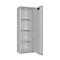Safe Lyra 14, klasse I volgens EN 1143-1, 165 l, deur rechts draaiend, dubbelbaardsluiting, 3 etages, B 500 x D 420 x H 1400 mm, lichtgrijs RAL 7035