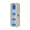 Safe Lyra 14, klasse I volgens EN 1143-1, 165 l, deur rechts draaiend, dubbelbaardsluiting, 3 etages, B 500 x D 420 x H 1400 mm, lichtgrijs RAL 7035