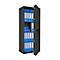 Safe Lyra 16, klasse I volgens EN 1143-1, 252 l, deur rechts draaiend, dubbelbaard slot, 4 legborden, B 650 x D 420 x H 1550 mm, grafietgrijs RAL 7024
