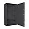 Safe Lyra 18, klasse 0 volgens EN 1143-1, 341 l, deur rechts draaiend, dubbelbaardsluiting, 4 etages, B 850 x D 420 x H 1550 mm, grafietgrijs RAL 7024