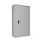 Safe Lyra 18, klasse 0 volgens EN 1143-1, 341 l, deur rechts draaiend, dubbelbaardsluiting, 4 etages, B 850 x D 420 x H 1550 mm, lichtgrijs RAL 7035