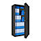 Safe Lyra 18, klasse I volgens EN 1143-1, 341 l, deur rechts draaiend, dubbelbaardsluiting, 4 etages, B 850 x D 420 x H 1550 mm, grafietgrijs RAL 7024