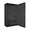 Safe Lyra 18, klasse I volgens EN 1143-1, 341 l, deur rechts draaiend, dubbelbaardsluiting, 4 etages, B 850 x D 420 x H 1550 mm, grafietgrijs RAL 7024