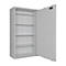 Safe Lyra 18, klasse I volgens EN 1143-1, 341 l, deur rechts draaiend, dubbelbaardsluiting, 4 etages, B 850 x D 420 x H 1550 mm, lichtgrijs RAL 7035