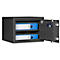 Safe MT 1, veiligheidsniveau S 1 volgens EN 14450, 34 l/2-bestanden, dubbelbaardslot met 2 sleutels, 1 legbord, B 405 x D 385 x H 300 mm, grafietgrijs