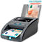 Safescan® 155-S Complete biljettenvalider, ECB-getest, 6 valuta's, 7 beveiligingsfuncties, 3,8″ LC-display, USB/MicroSD, incl. oplaadbare batterij &amp; biljettenstapelaar