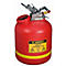 Sammelbehälter Premium Line, Hart-Polyethylen (HDPE), rot, 19 l, Ø 305 x H 508 mm, arretierbarer Klappdeckel, automatischer Druckausgleich
