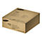 Boîte de conteneur de toner Samsung beige avec étiquettes multilingues.