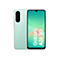 Hellgrünes Smartphone mit dreifacher Kamera. Auf dem Display steht "Galaxy A26 5G".
