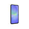 Schwarzgraues Smartphone mit blau-grünen Kreisen auf dem Display. Das Handy ist leicht geneigt und vor weißem Hintergrund abgebildet.