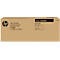 Bruine doos met HP- en Samsung-logo's. Toner Cartridge. Productidentificatie: D3470B.