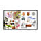 Digitales Display zeigt ein Interior-Design-Moodboard mit Skizzen, Farbpaletten und handschriftlichen Notizen.