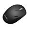 Souris Sandberg noire sur fond blanc. Avec molette de défilement et logo.