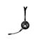 Schwarzes Ein-Ohr-Headset von Sandberg mit verstellbarem Mikrofonarm vor weißem Hintergrund.