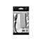 Silberner Sandberg USB-C Hub in transparenter Kunststoffverpackung mit Barcode und Produktbezeichnung.