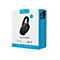 Schwarzer Sandberg Wireless Travel Headset ANC+ENC Kopfhörer auf einer Verpackung. Produktname und Features sind auf der Verpackung abgebildet.
