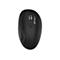 Schwarze Computermaus von Sandberg, mit Scrollrad und DPI-Taste.