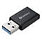 Schwarzer Sandberg USB-Stick mit USB-A Anschluss vor weißem Hintergrund.