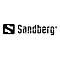 Das schwarze Logo von Sandberg auf weißem Grund.