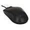 Souris noire, vue latérale, connexion par câble, molette de défilement, logo Sandberg.