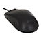 Souris d'ordinateur noire avec câble. Molette de défilement sur le dessus, marque Sandberg sur le côté.