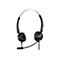Schwarzes Sandberg-Headset mit Kopfbügel, zwei Ohrpolstern und schwenkbarem Mikrofonarm vor weißem Hintergrund.