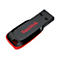 SanDisk Cruzer Blade - USB-Flash-Laufwerk - 32 GB - USB 2.0 - Rot, elegant schwarz