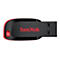 SanDisk Cruzer Blade - USB-Flash-Laufwerk - 32 GB - USB 2.0 - Rot, elegant schwarz
