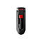 SanDisk Cruzer Glide - USB-Flash-Laufwerk - 256 GB - USB 2.0 - Schwarz, Rot