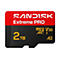 Carte SD SanDisk Extreme PRO, rouge et noir, 2 To.